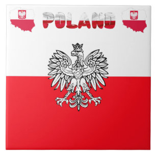 Polish flag tile