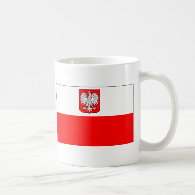 Polish Flag With Eagle Coffee Mug (Right)