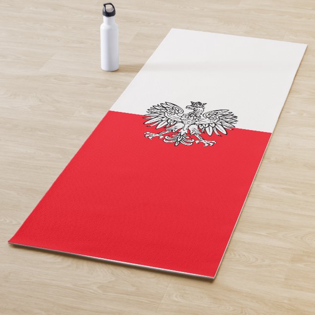 Polish flag yoga mat (In Situ)