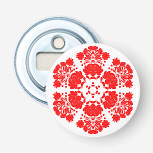 Polish folk art - floral embroidery pattern bottle opener