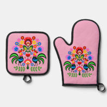 Polish folk art - floral embroidery pattern