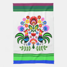 Polish folk art - floral embroidery pattern
