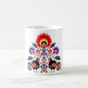 polish folk coffee mug