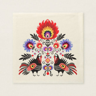 polish folk napkin