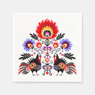 polish folk napkin