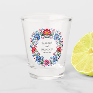 Polish Folk Polska Floral Traditional Vintage Shot Glass