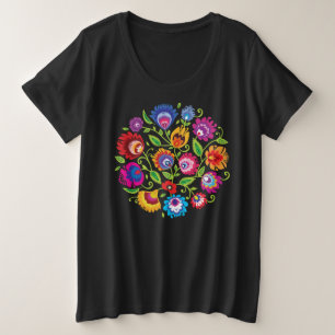 Polish folklore circle  plus size T-Shirt