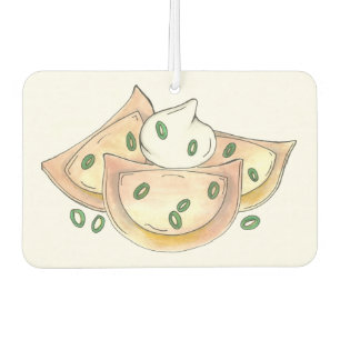 Polish Food Pierogi Dumplings Slovakian Pierogies Car Air Freshener