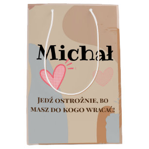 Polish gift for him boyfriend Poland po polsku Medium Gift Bag