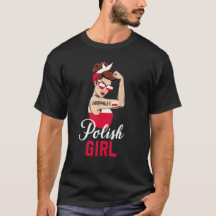Polish Girl Unbreakable Rosie the Riveter Women T-Shirt