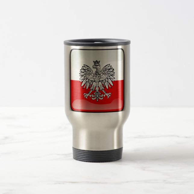 Polish glossy flag travel mug (Center)