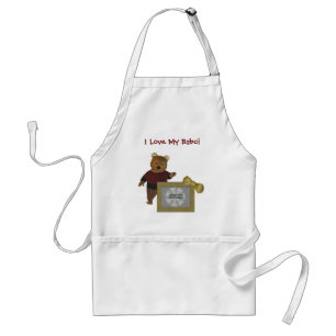 Polish Grandmother I Love Babci Bear Photo Standard Apron
