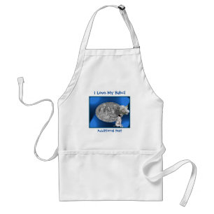 Polish Grandmother I Love Babci Puppy Photo Standard Apron