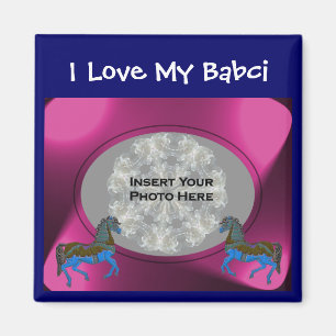 Polish Grandmother Love My Babci Photo Magnet