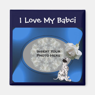 Polish Grandmother Love My Babci Photo Magnet