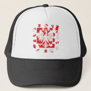 Polish Heritage Puzzle Trucker Hat