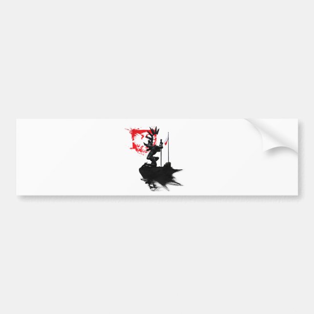 Polish Hussar Bumper Sticker (Front)