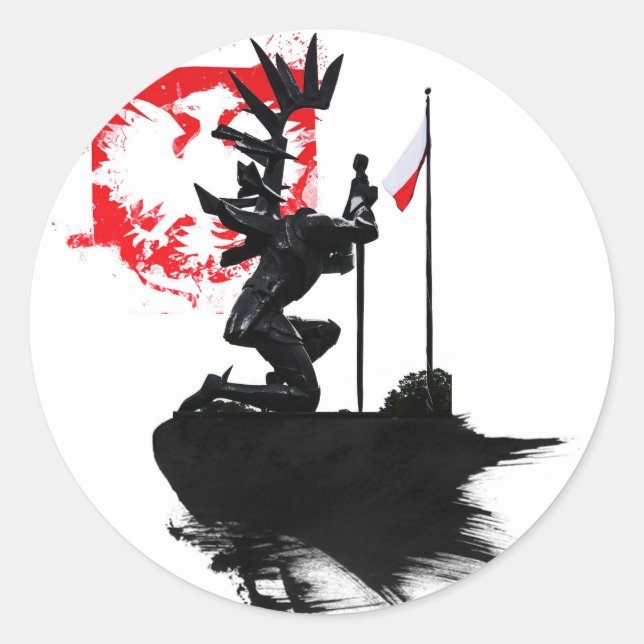 Polish Hussar Classic Round Sticker (Front)