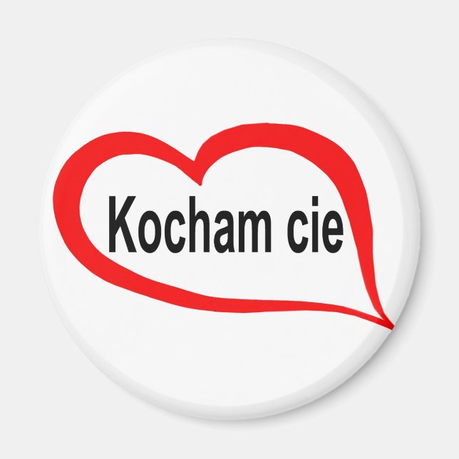 Polish I love you Magnet (Front)