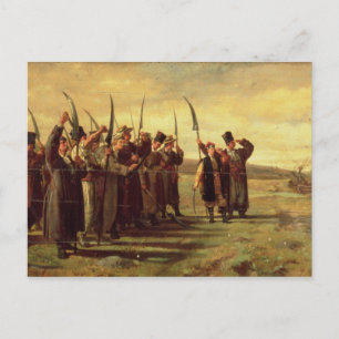 Polish Insurrectionists of the 1863 Rebellion (oil Postcard