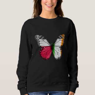 Polish Irish Flag Butterfly Sweatshirt