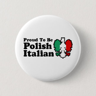 Polish Italian 6 Cm Round Badge