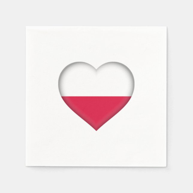 Polish Love Paper Napkins (Front)