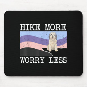 Polish lowland sheepdog hike more worry less mouse mat