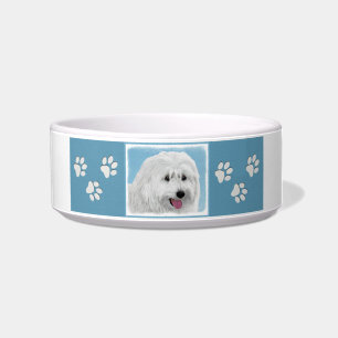 Polish Lowland Sheepdog Painting - Dog Art Bowl