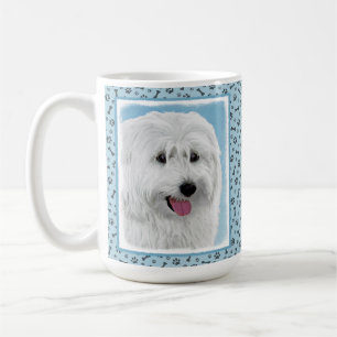 Polish Lowland Sheepdog Painting - Dog Art Coffee Mug