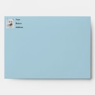 Polish Lowland Sheepdog Painting - Dog Art Envelope