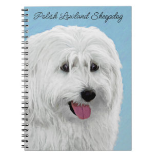 Polish Lowland Sheepdog Painting - Dog Art Notebook