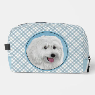 Polish Lowland Sheepdog Painting Original Dog Art Dopp Kit