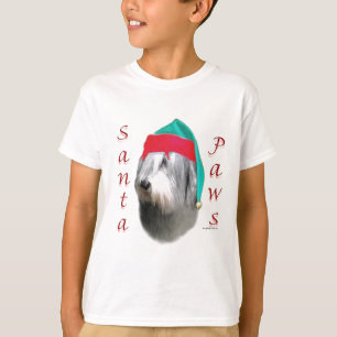 Polish Lowland Sheepdog Santa Paws T-Shirt