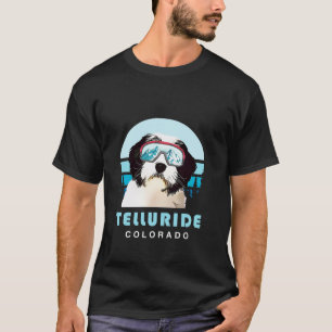 Polish Lowland Sheepdog Ski Telluride Colorado Dog T-Shirt