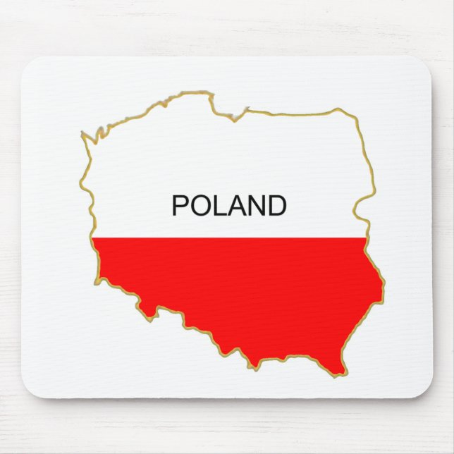 Polish Map png Mouse Mat (Front)
