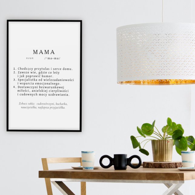 Polish Mom Gift - MAMA Definition Poster (Creator Uploaded)
