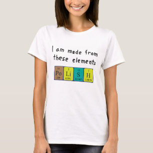 Polish periodic table patriotic shirt