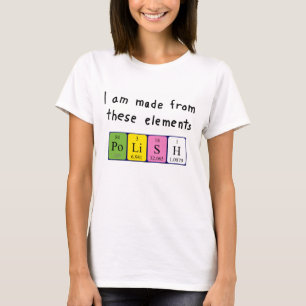Polish periodic table patriotic shirt