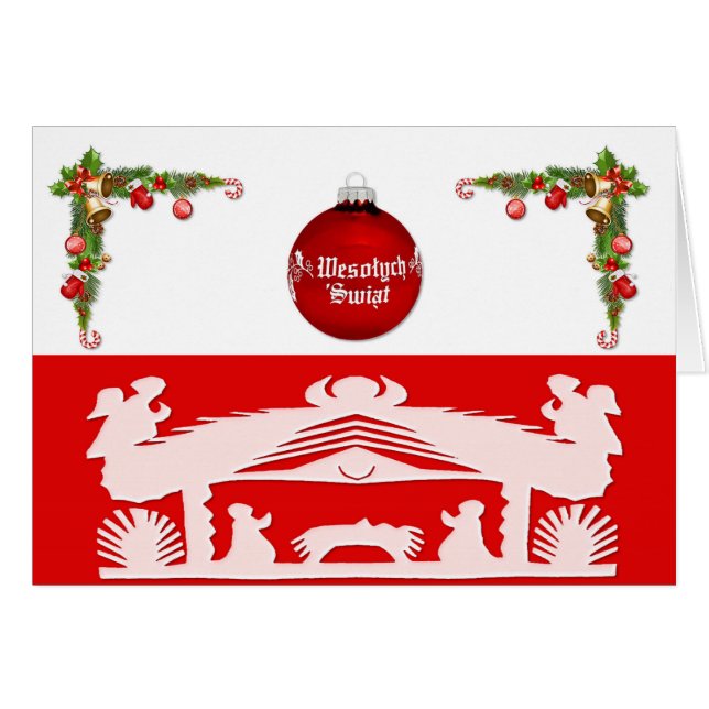 Polish/Polski - Merry Christmas/Wesołych Świąt (Front Horizontal)