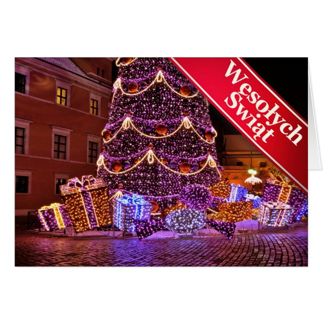 Polish/Polski - Merry Christmas/Wesołych Świąt (Front Horizontal)