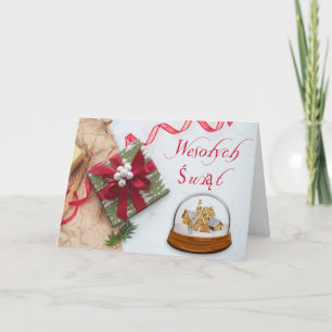 Polish/Polski - Merry Christmas/Wesołych Świąt Holiday Card