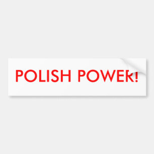 POLISH POWER! BUMPER STICKER