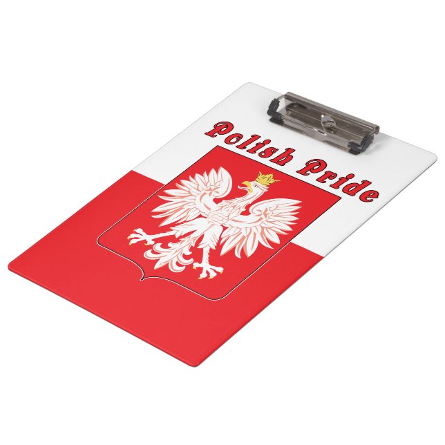 Polish Pride Eagle Clipboard (Angled)