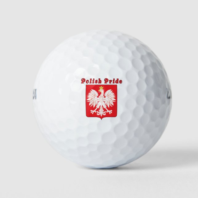 Polish Pride Eagle Golf Balls (Front)