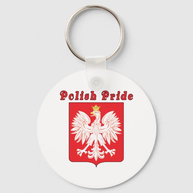 Polish Pride Eagle Keychain (Front)