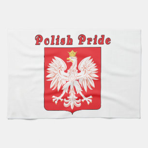 Polish Pride Eagle Tea Towel