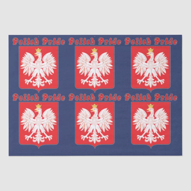 Polish Pride Eagle Tissue Paper (Front)