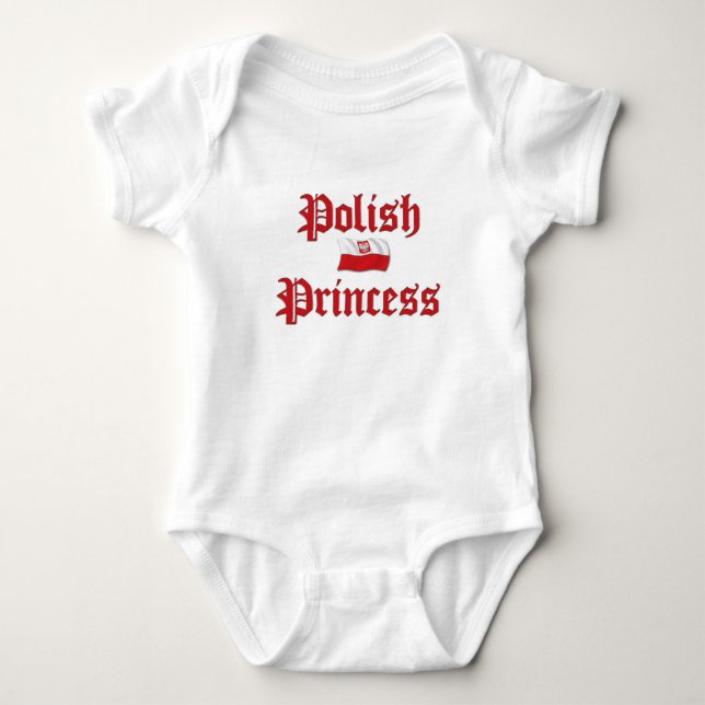 Polish Princess Baby Bodysuit (Front)