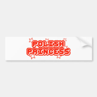 Polish Princess Bumper Sticker